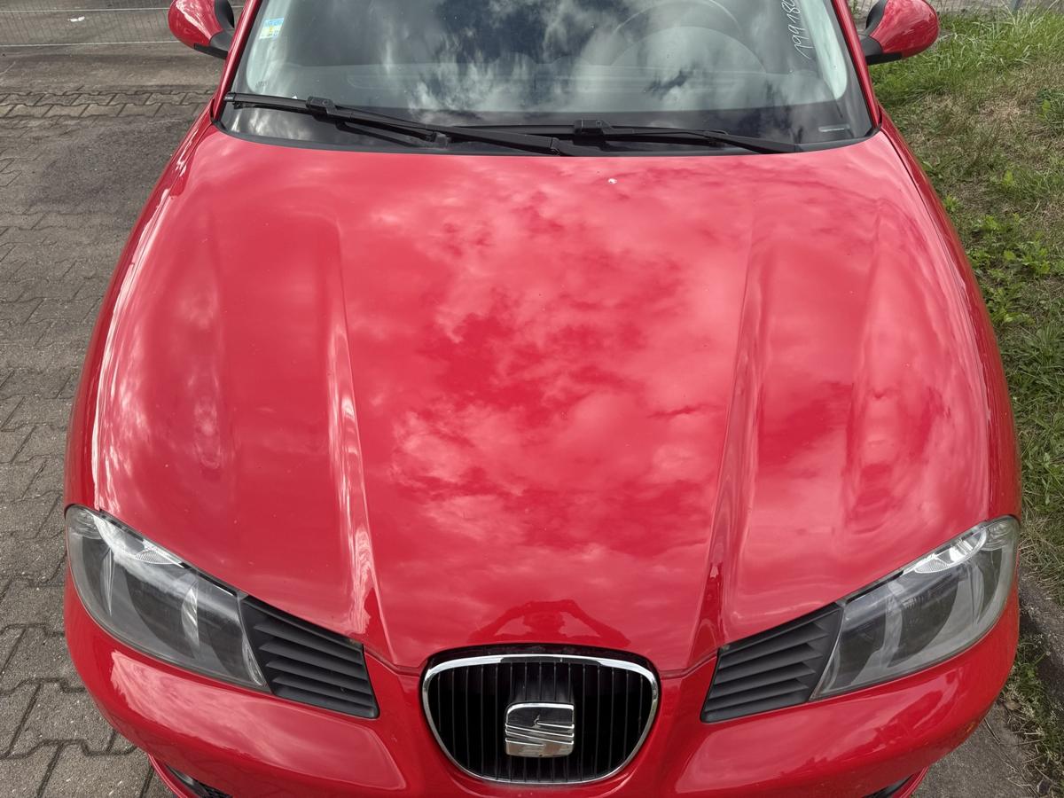 Seat Ibiza 6L original Motorhaube LS3H Emocion Rot Bj.2006